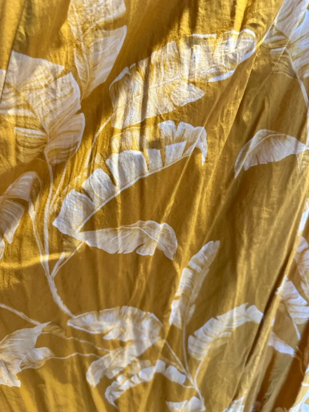 H&M Mustard Yellow Tropical Print Sundress - Picture 4 of 5